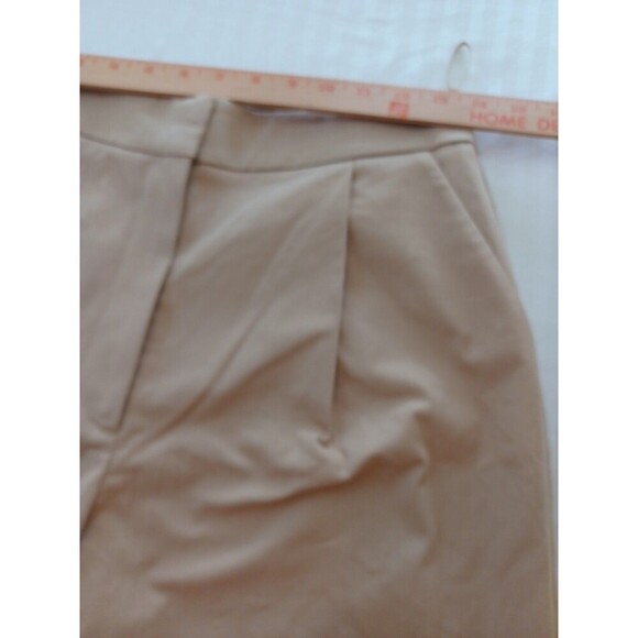 Anthropologie Exquise NWT high rise rolled hem pleated chino pants S minimalist - Picture 11 of 15